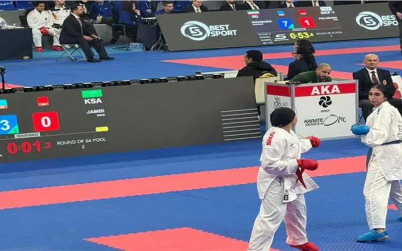 رحمة عشوش تحصد برونزية بطولة سيرياس A للكاراتيه 2025